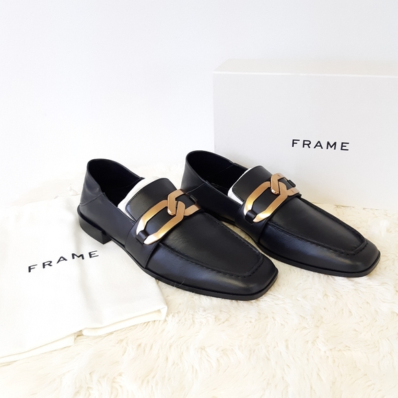 Frame Denim Shoes Frame Le Miramar Loafer In Noir Black Poshmark